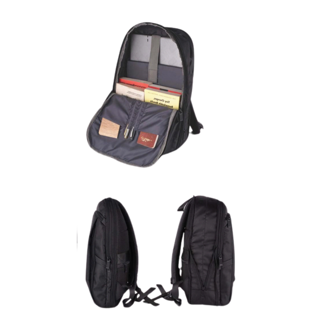 Puffer expandable laptop bag